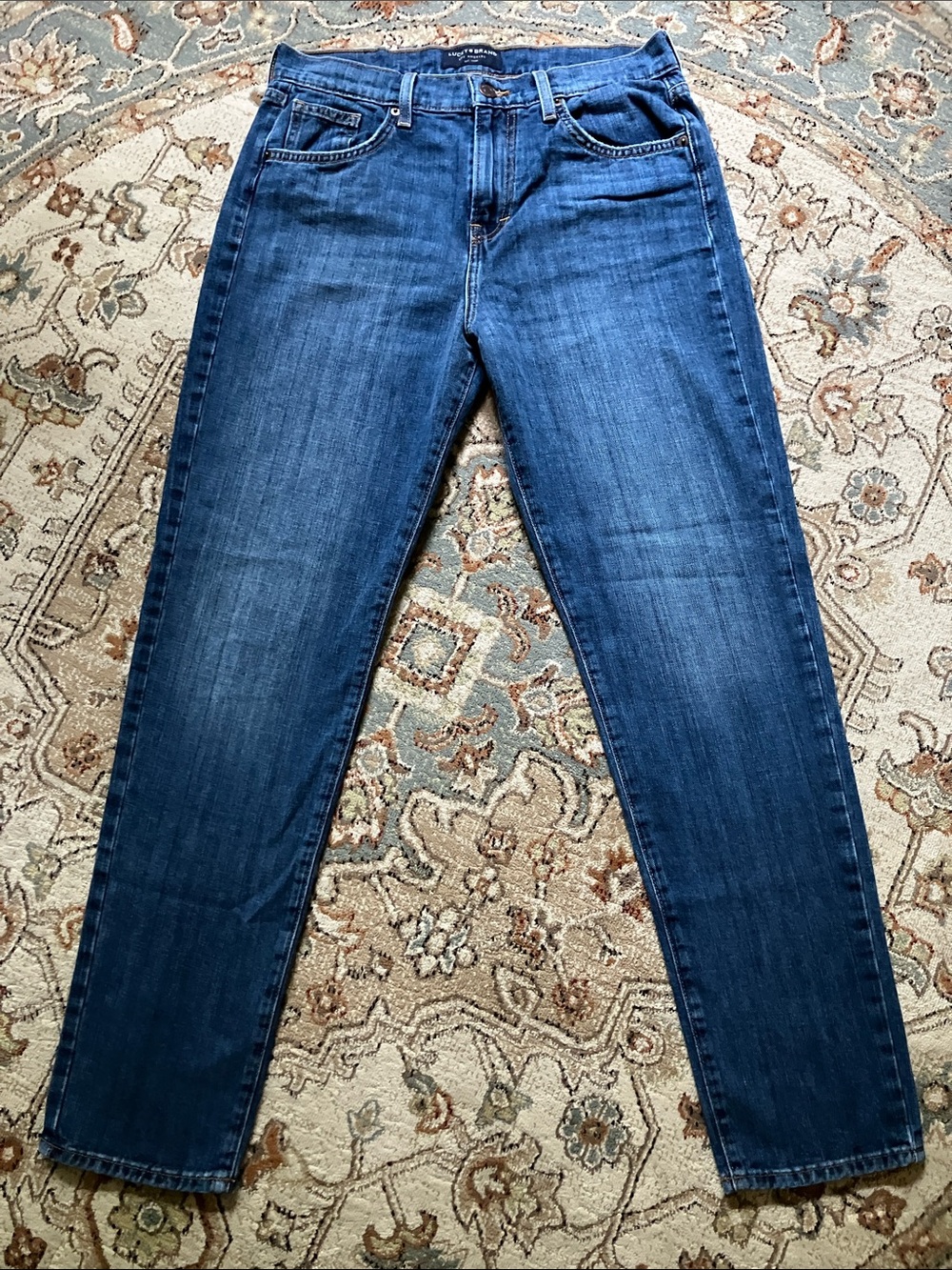 Lucky Brand Mid-Rise Authentic Straight Jeans Medium Wash
